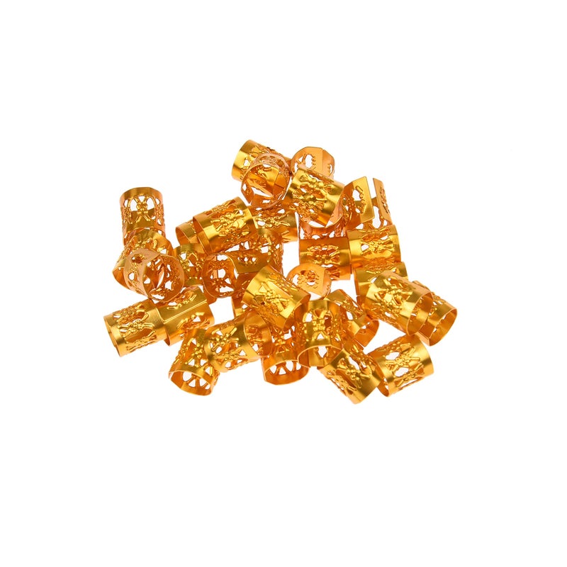 Kare Kind hair braid cuff gold and silver 200pcs - Kare & Kind 200x Aluminum Hair Cuffs - Image 2